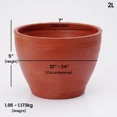 Terracotta Serving Bowl Long without Lid | Clay Serving Bowl