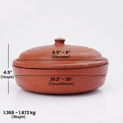 Terracotta Chapathi Storage / Serving pot with lid