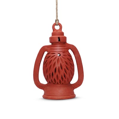 Hanging Terracotta Decorative Lamp | Clay Lamp