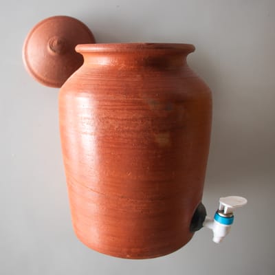 Terracotta Long Water Dispenser with tap