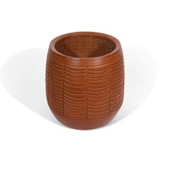 Terracotta Striped Design Planters | Clay Pot