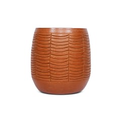 Terracotta Striped Design Planters | Clay Pot