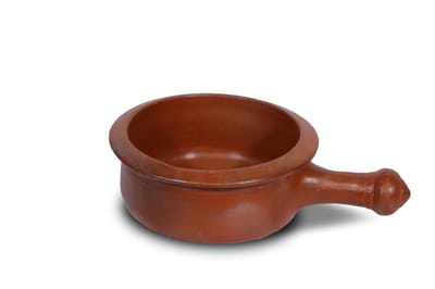 Hand Crafted Terracotta Sauce Pan | Clay Sauce Pan