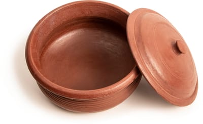 Curved Shape Curry Mud Pot / Terracotta Curry Pot
