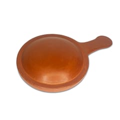 Terracotta frying pan with flat handle / Clay Frying Pan