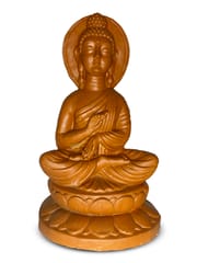 Terracotta Meditating Bhuddha / Clay Meditating Buddha