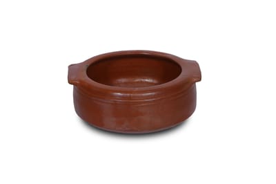 Designer Fish Curry Mud Pot / Terracotta Curry Pot (Brown)