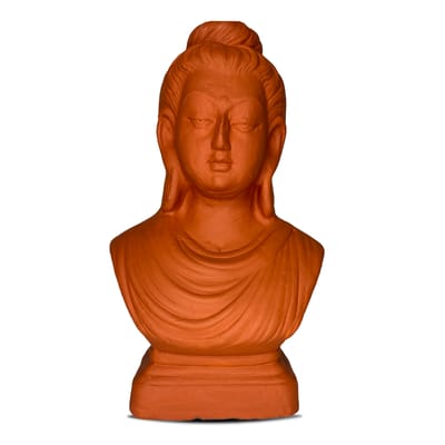 Clay Buddha Face