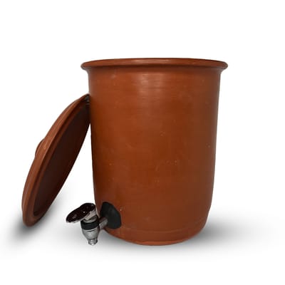 Terracotta Long Water Dispenser with Tap
