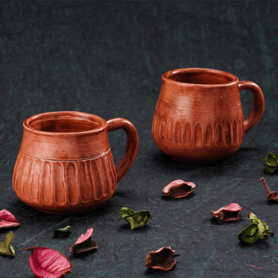 Handmade ceramic Designer Cup - Set of Two