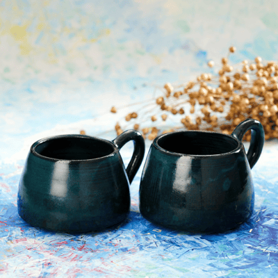 Handmade Jade Tea Cups - Set of Two